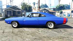 Dodge Charger RT (XS29) 1969 v1.2 [add-on] for GTA 5 side view