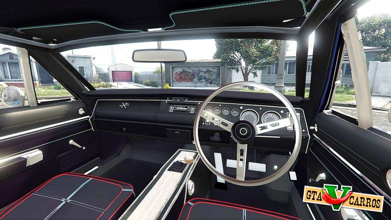 Dodge Charger RT (XS29) 1969 v1.2 [add-on] for GTA 5 interior