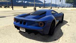 Ford GT 2017 for GTA 5 rear view