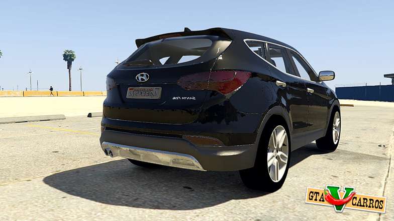 Hyundai Santa Fe 2013 for GTA 5 rear view