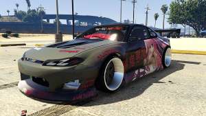 Zlayworks Nissan Silvia S15 for GTA 5 front view