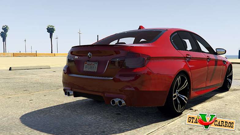 BMW M5 f10 2012 for GTA 5 rear view