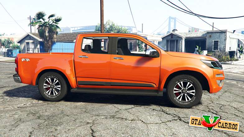 Chevrolet S10 Double Cab 2017 [replace] for GTA 5 side view