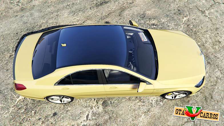 Mercedes-Benz S63 yellow brake caliper [replace] for GTA 5 exterior