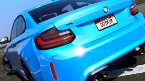 BMW M2 2016 for GTA 5 rear view