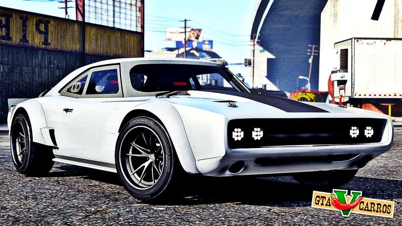Dodge Charger Fast &amp; Furious 8 for GTA 5 front view
