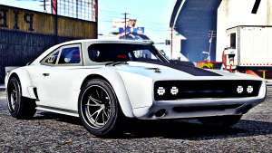 Dodge Charger Fast &amp; Furious 8 for GTA 5 front view