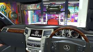 Lexus LX570 2014 for GTA 5 interior