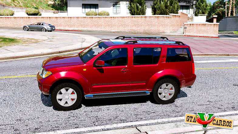 Nissan Pathfinder 2007 for GTA 5 side view