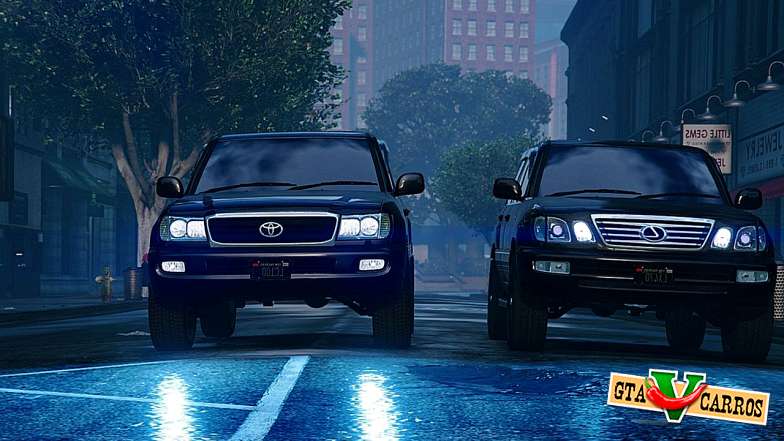 Toyota Land Cruiser 100 for GTA 5 front
