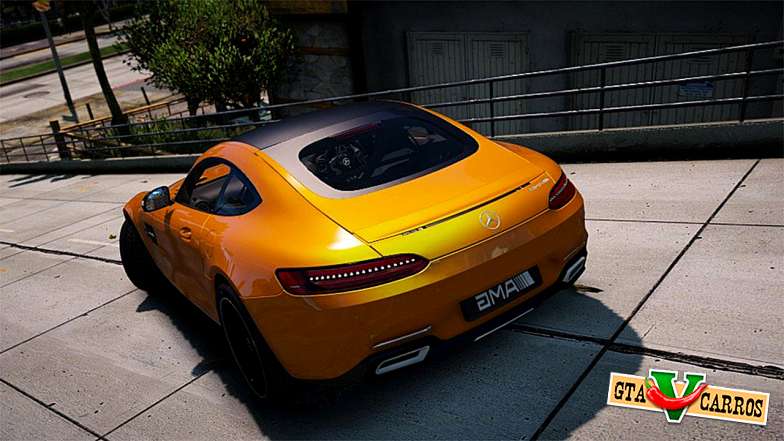Mercedes-Benz AMG GT S 2016 for GTA 5 rear view