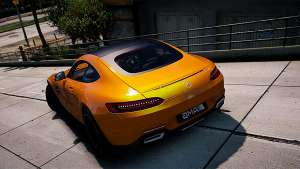 Mercedes-Benz AMG GT S 2016 for GTA 5 rear view