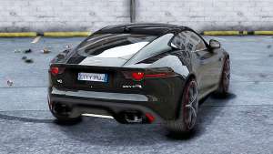 Jaguar F-Type 2015 for GTA 5 rear view