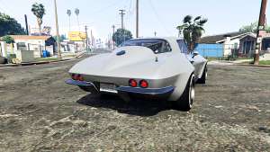 Chevrolet Corvette Sting Ray (C2) [replace] for GTA 5 rear view