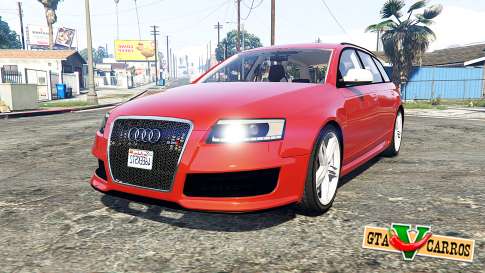 Audi RS6 Avant (C6) [replace] for GTA 5 front view