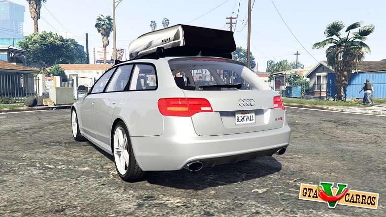 Audi RS6 Avant (C6) [add-on] for GTA 5 rear view
