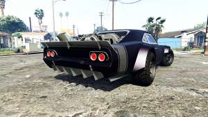 Dodge Charger Fast &amp; Furious 8 [replace] for GTA 5 rear view