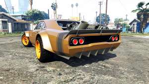 Dodge Charger Fast &amp; Furious 8 [add-on] for GTA 5 rear view