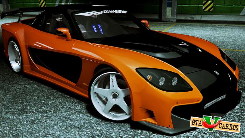 Mazda RX-7 VeilSide Fortune 1997 for GTA 5 - front view