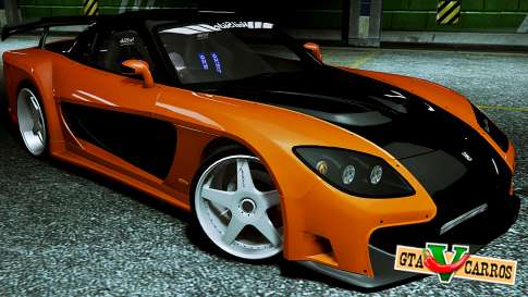 Mazda RX-7 VeilSide Fortune 1997 for GTA 5 - front view