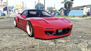 Honda NSX (NA1) Rocket Bunny [replace] for GTA 5 - front view