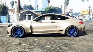Mercedes-Benz C 63 S AMG widebody [add-on] for GTA 5 - side view