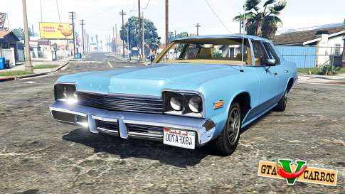 Dodge Monaco 1974 v2.0 [replace] for GTA 5 - front view