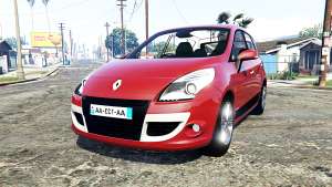 Renault Scenic (JZ) 2009 [replace] for GTA 5 - front view