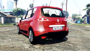 Renault Scenic (JZ) 2009 [replace] for GTA 5 - rear view