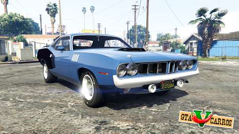 Playmouth Hemi Cuda (BS) 1971 [add-on] for GTA 5 - front view