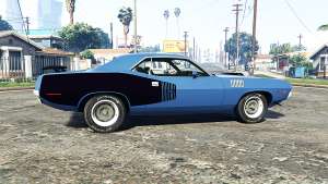 Playmouth Hemi Cuda (BS) 1971 [add-on] for GTA 5 - side view