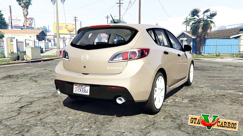 Mazdaspeed3 (BL) 2010 [replace] for GTA 5 - rear view