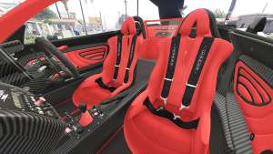 Pagani Zonda Cinque roadster 2009 [replace] for GTA 5 - seats