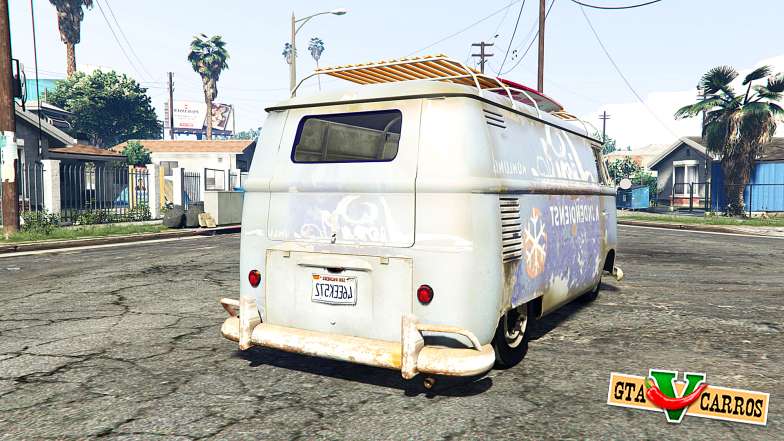 Volkswagen Typ 2 (T1) 1960 rat [replace] for GTA 5 - rear view