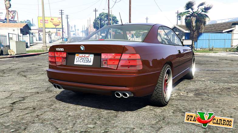 BMW 850i (E31) [replace] for GTA 5 - rear view