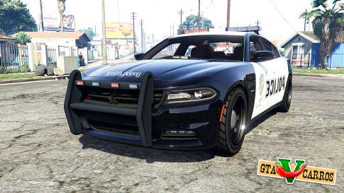 Dodge Charger RT 2015 Police v2.0 [replace] for GTA 5 - front view