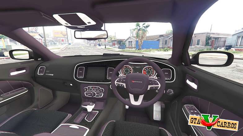 Dodge Charger RT 2015 Police v2.0 [replace] for GTA 5 - interior