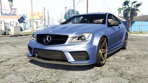 Mercedes-Benz C63 AMG (C204) 2012 v1.1 [replace] for GTA 5 - front view
