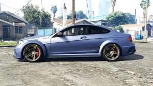 Mercedes-Benz C63 AMG (C204) 2012 v1.1 [replace] for GTA 5 - side view