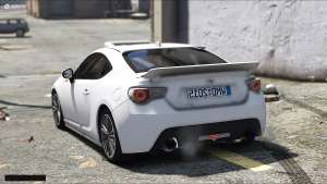 Toyota GT86 1.2 for GTA 5 - rear view
