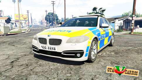 BMW 525d Touring Metropolitan Police [replace] for GTA 5 - front view