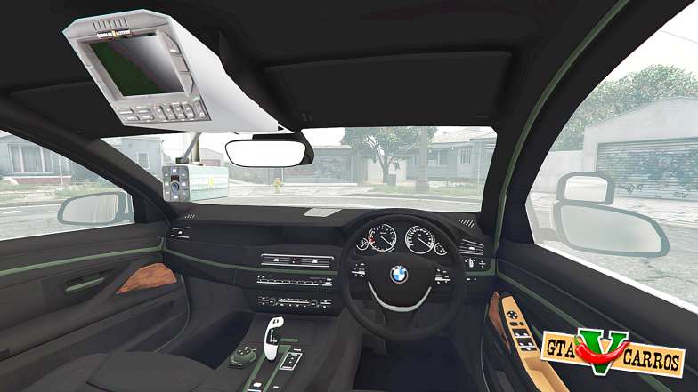 BMW 525d Touring Metropolitan Police [replace] for GTA 5 - interior