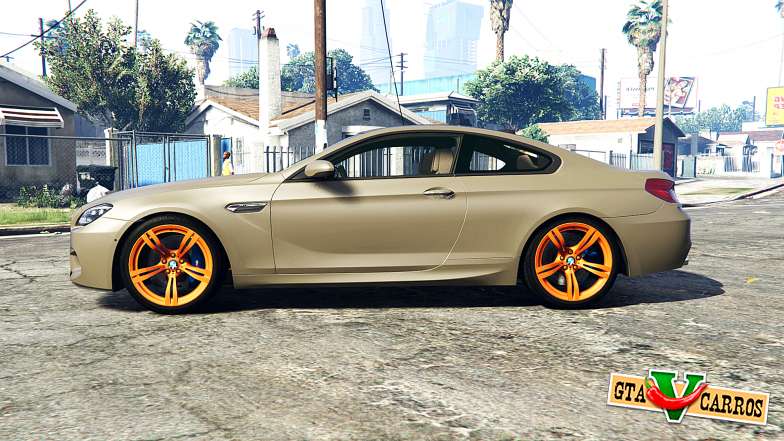 BMW M6 Coupe (F13) [replace] for GTA 5 - side view