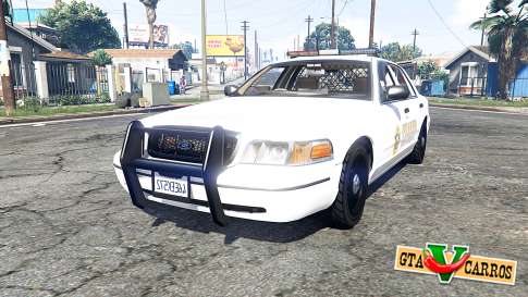 Ford Crown Victoria 1999 Sheriff v1.2 [replace] for GTA 5 - front view