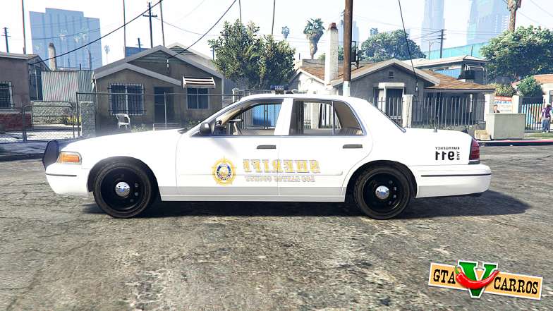 Ford Crown Victoria 1999 Sheriff v1.2 [replace] for GTA 5 - side view