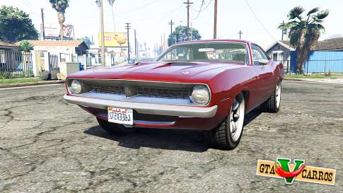 Plymouth Barracuda 1970 v2.0 [replace] for GTA 5 - front view