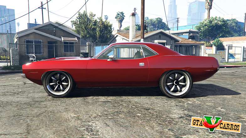Plymouth Barracuda 1970 v2.0 [replace] for GTA 5 - side view