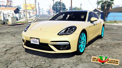 Porsche Panamera Turbo (971) 2017 [replace] for GTA 5 - front view