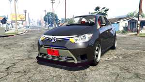 Toyota Vios (XP150) 2013 [replace] for GTA 5 - front view