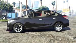 Toyota Vios (XP150) 2013 [replace] for GTA 5 - side view